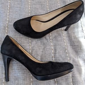 Gorgeous suede Cole Haan pumps